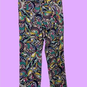 Attyre Multicolor Paisley Ankle Pants | Size 10P | Summer Pants